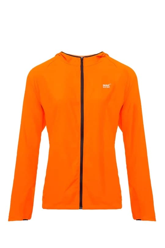 Mac in a Sac Ultra Packable Running Jacket neon orange