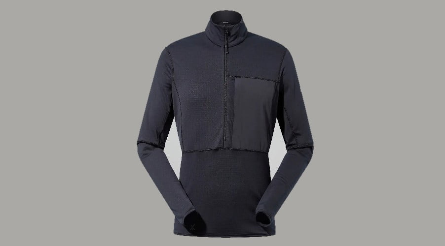 Berghaus Men's MTN Arete LB Half Zip - Black