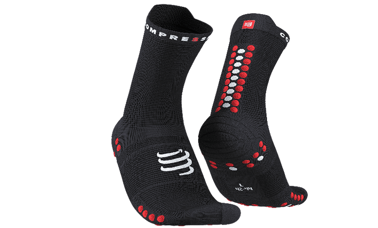 Compressport Pro Racing Socks v4.0 Run High – Black Red