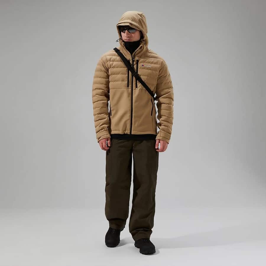 Berghaus Men's Theran Hybrid Hooded Insulated Jacket – Natural