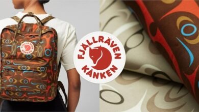 Kånken Art 2024 designed by Coast Salish artist Charlene Johnny Fjällräven