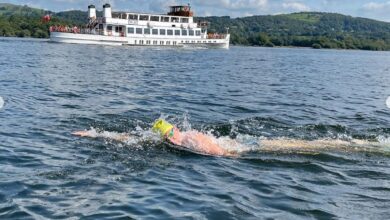Hector Pardoe’s record-breaking swim across Windermere