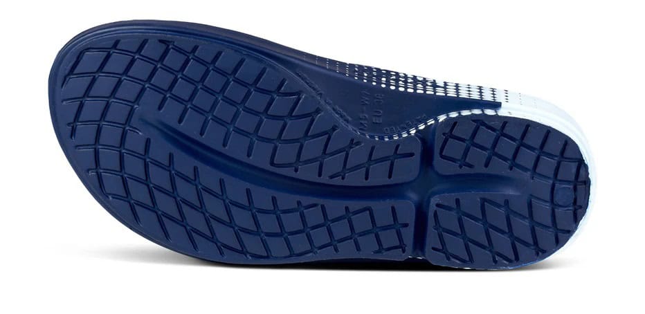 OOFOS Men's OOahh Sport Slide Sandal - Navy Matrix 3