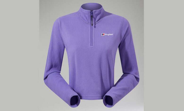 Berghaus Women's URB Prism Cropped Half Zip Fleece – Purple