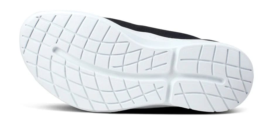 OOFOS Men's OOmg Sport Lace Shoe - White Black 3