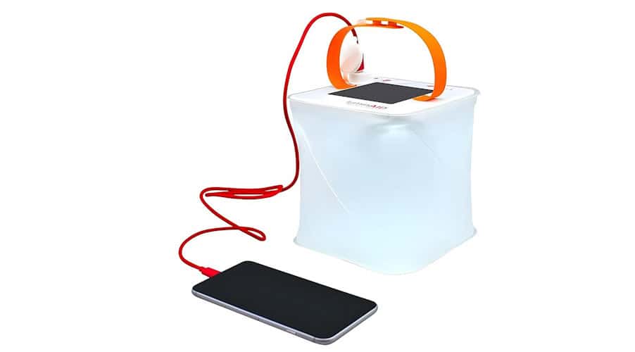 LuminAID PackLite Max 2-in-1 camping lantern and phone charger