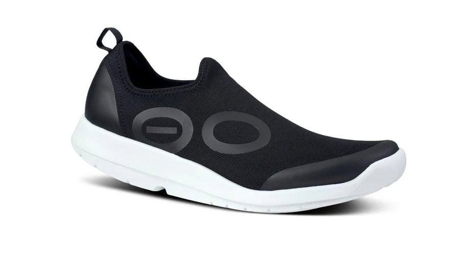OOFOS Men's OOmg Sport Shoe - White Black
