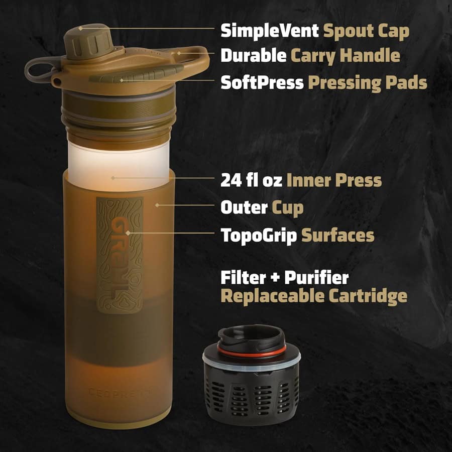GRAYL 710ml GeoPress Purifier – Covert 3