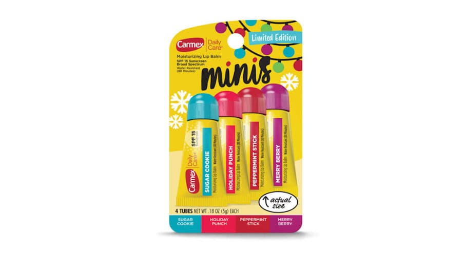 Carmex Holiday Minis Tubes