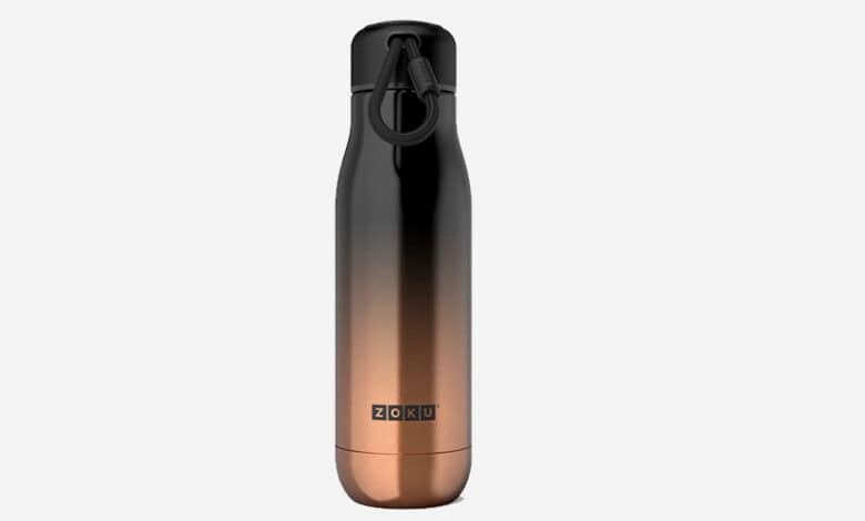 Zoku 18oz Stainless Steel Bottle - Gold Ombre