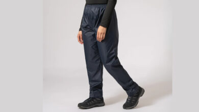 Mac in a Sac Origin Packable Full Zip Waterproof Overtrousers - Navy
