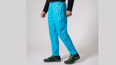 Mac in a Sac Origin Packable Full Zip Waterproof Overtrousers - Neon Blue