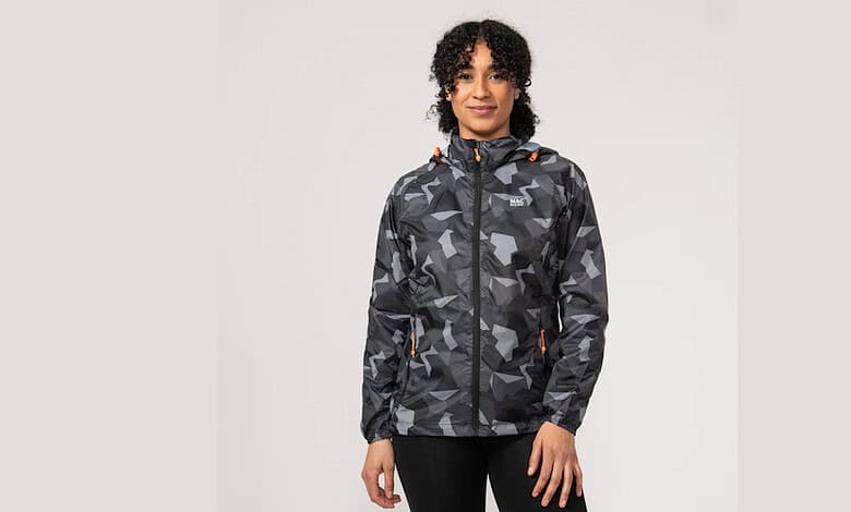 Mac in a Sac Origin Packable Waterproof Jacket - Black Camo Tonal Zip