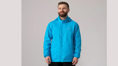 Mac in a Sac Origin Packable Waterproof Jacket - Neon Blue Tonal Zip
