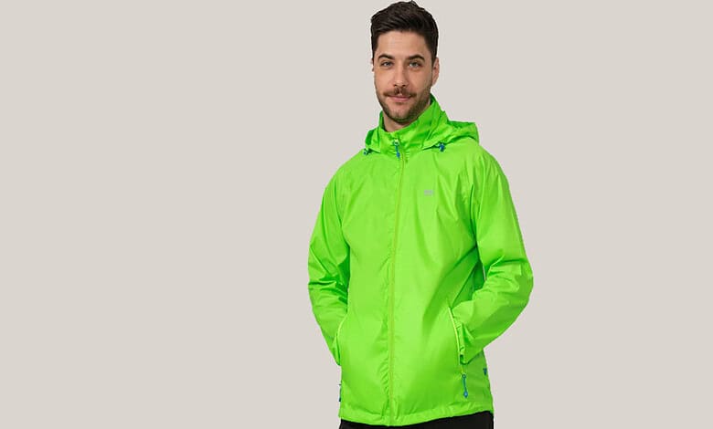 Mac in a Sac Origin Packable Waterproof Jacket - Neon Green Tonal Zip
