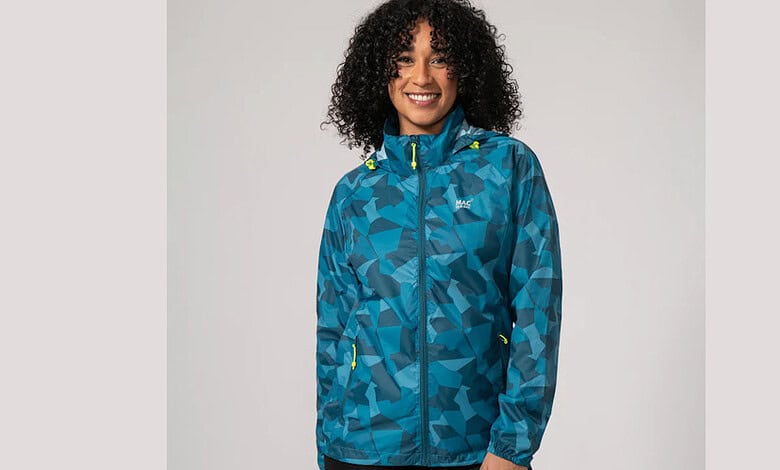Mac in a Sac Origin Packable Waterproof Jacket - Teal Camo Tonal Zip