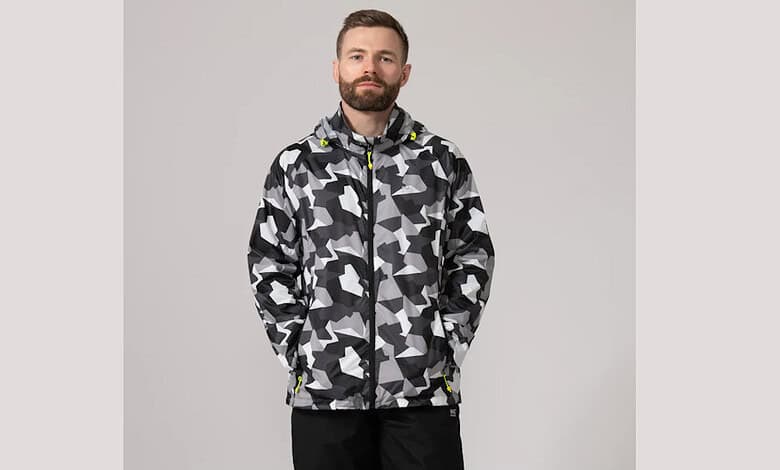 Mac in a Sac Origin Packable Waterproof Jacket - White Camo Tonal Zip