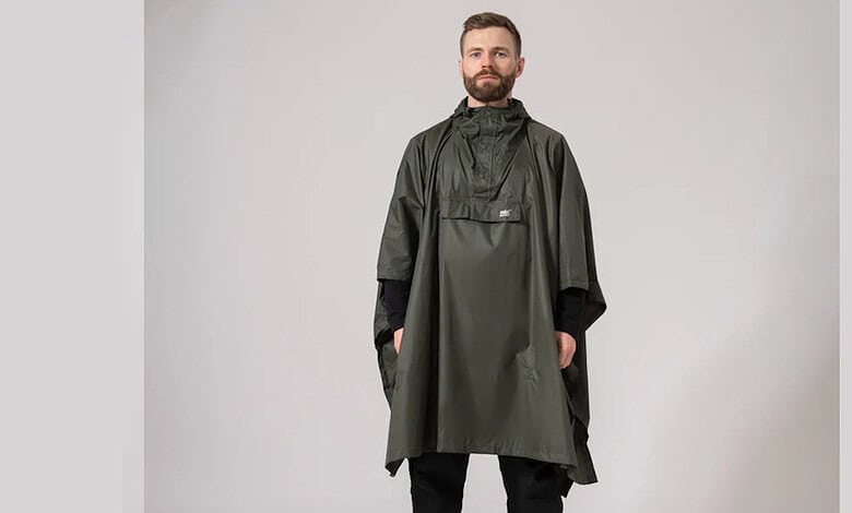 Mac in a Sac Poncho Packable Waterproof Cape – Khaki