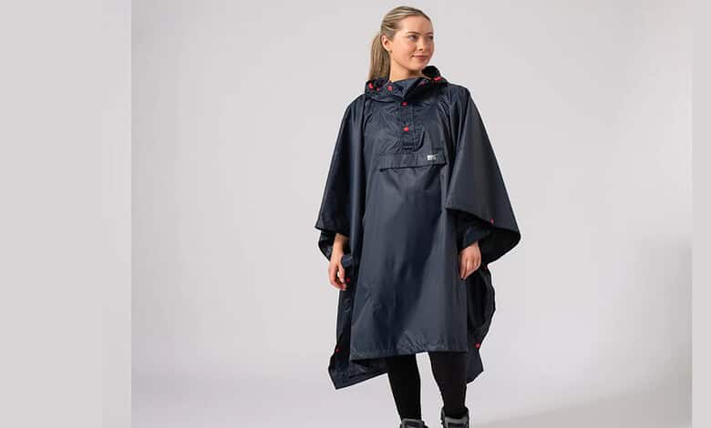 Mac in a Sac Poncho Packable Waterproof Cape – Navy