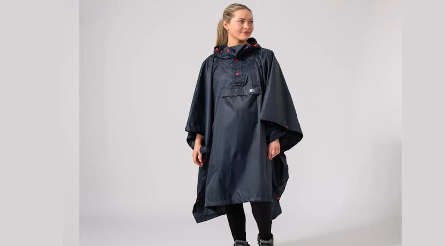 Mac in a Sac Poncho Packable Waterproof Cape – Navy