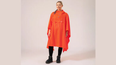 Mac in a Sac Poncho Packable Waterproof Cape – Neon Orange