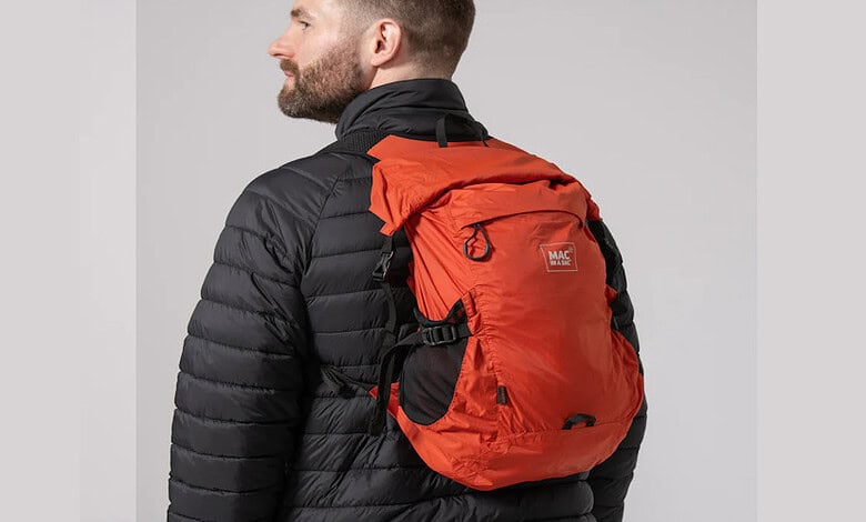 Mac in a Sac Travelite Packable Waterproof Backpack - burnt orange
