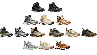 Comfortable waterproof hiking shoes for outdoor adventures and trekking.