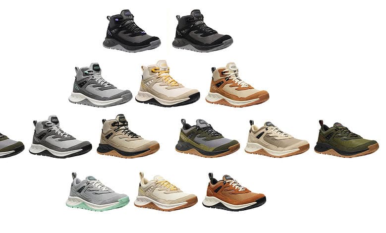Comfortable waterproof hiking shoes for outdoor adventures and trekking.