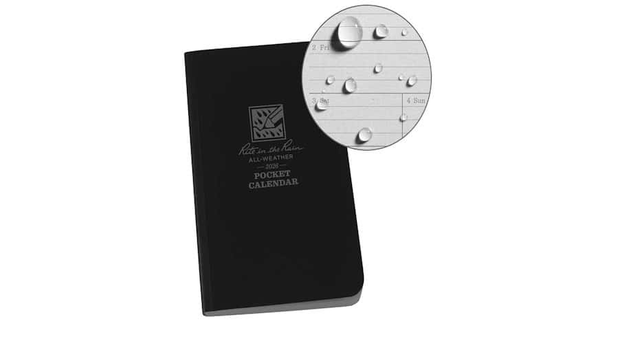 Rite in the Rain 2026 Pocket Calendar