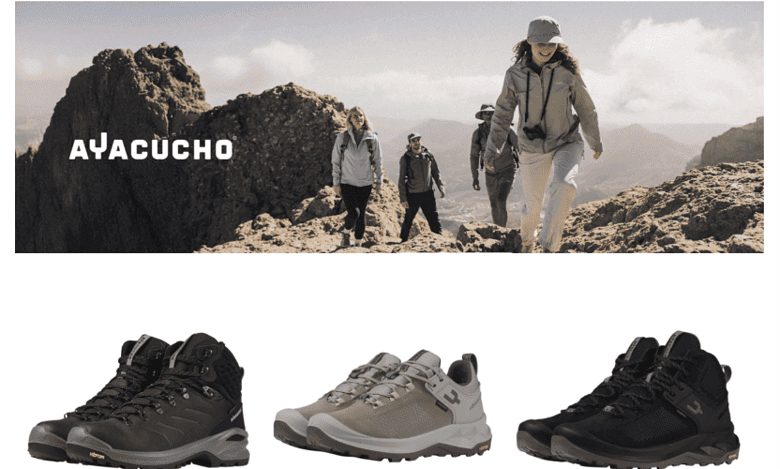 Trail hiking boots outdoor adventure footwear for rugged terrain and mountain exploration.