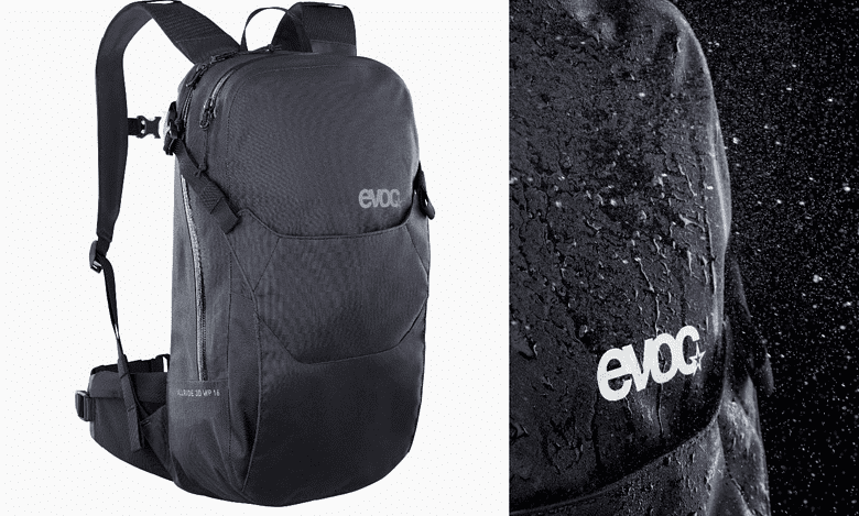 Water-resistant outdoor backpack with durable design for hiking and travel.