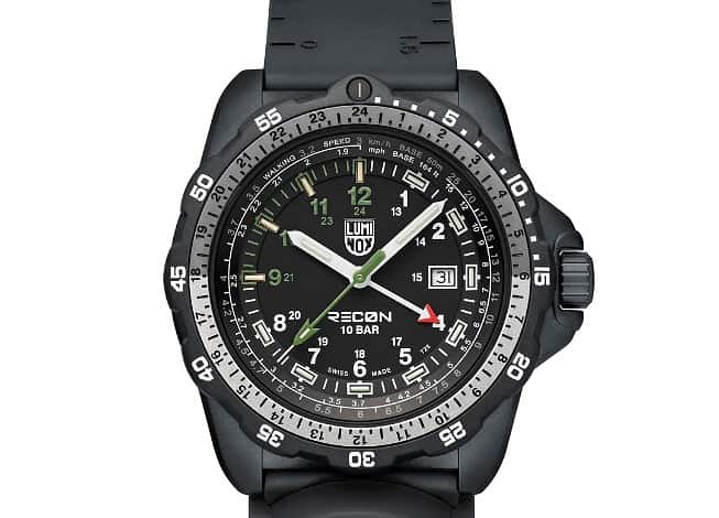 High-precision tactical watch with compass and GPS for outdoor adventure enthusiasts.