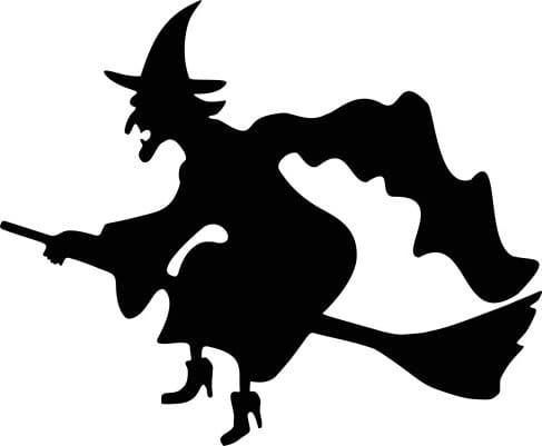 Wicked Witch of the West silhouette for outdoor Halloween costume and decor themes.