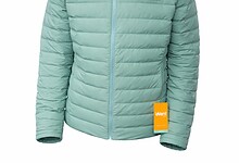 Outdoor Insight eVent moisture management down jacket for outdoor performance.