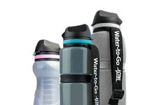 Water-to-Go reusable water bottles with filter for outdoor use.