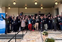 Outdoor Insight team participating in an outdoor event in the UK.