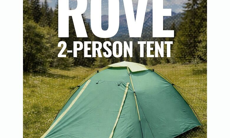 Outdoor Rove 2-Person Tent set up in a scenic outdoor location.