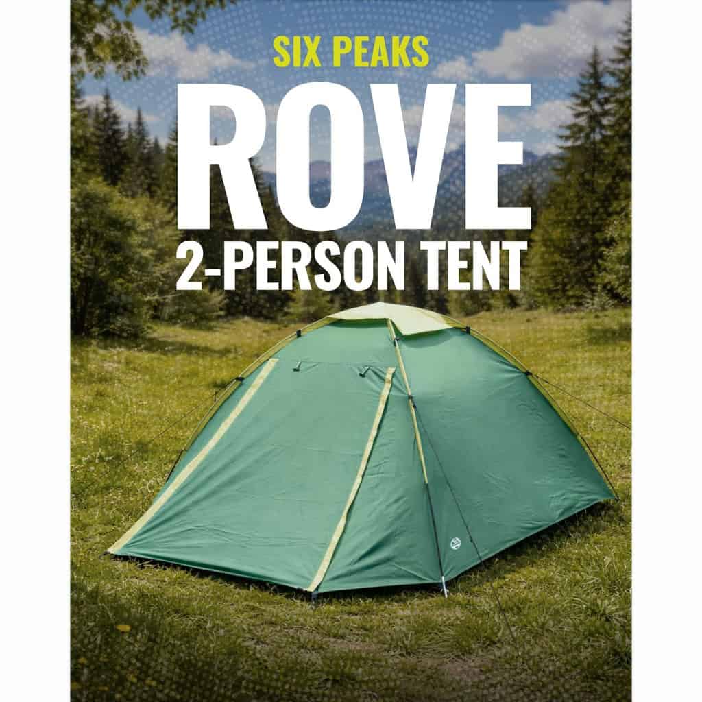 Outdoor Rove 2-Person Tent set up in a scenic outdoor location.