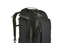 Kelty Redwing Traveller 50 black backpack for travel and outdoor adventures.