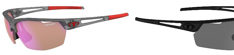 Sport sunglasses with tinted lenses for outdoor activities and UV protection.
