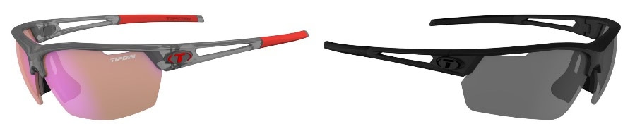 Sport sunglasses with tinted lenses for outdoor activities and UV protection.