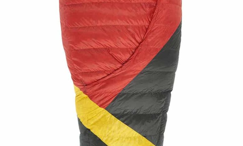 Sierra Designs Cloud 20°F (-7°C) 800-Fill DriDown Sleeping Bag - Long - Red/Yellow/Peat